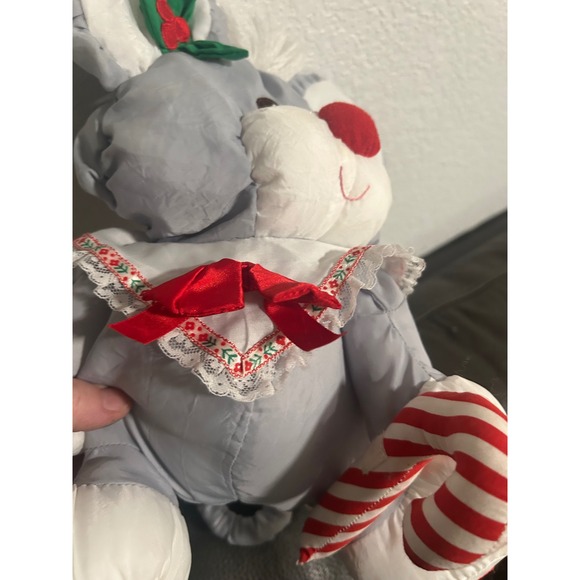 Vintage 1987 Fisher Price Plush Christmas Mouse puffalump 13" rare plush - Picture 2 of 6